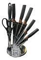 Set De Cuchillos De Cocina 9 Piezas En Acero Con Soporte - Miniatura 3