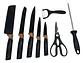 Set De Cuchillos De Cocina 9 Piezas En Acero Con Soporte - Miniatura 5