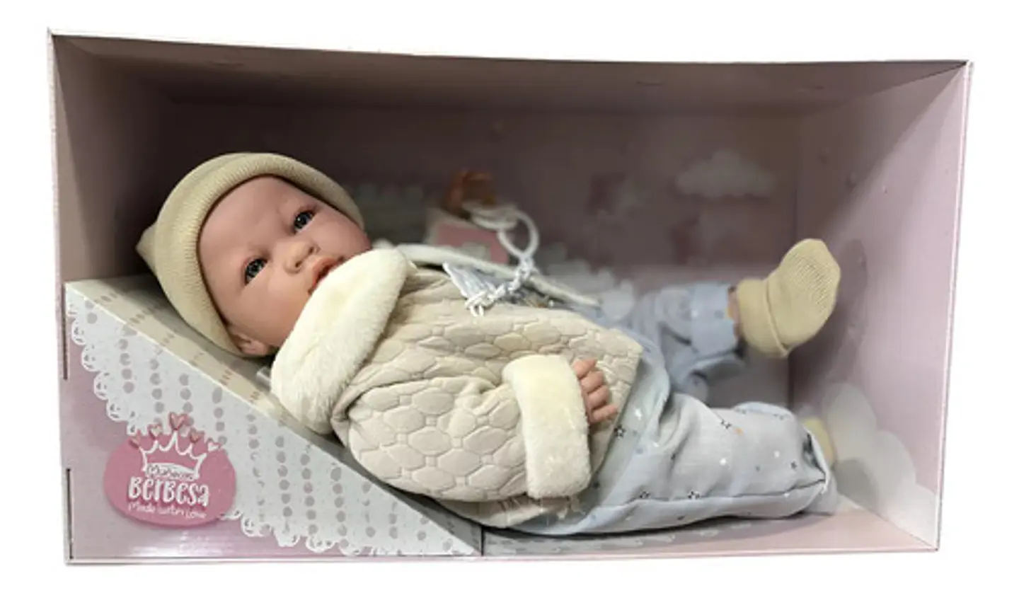 Bebe Reborn Arias Muñeca Realista Berbesa Lloron Mameluco 2