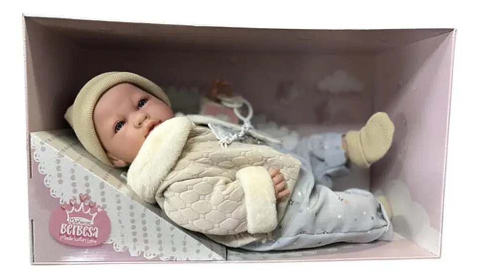 Bebe Reborn Arias Muñeca Realista Berbesa Lloron Mameluco 2