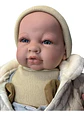 Bebe Reborn Arias Muñeca Realista Berbesa Lloron Mameluco - Miniatura 4