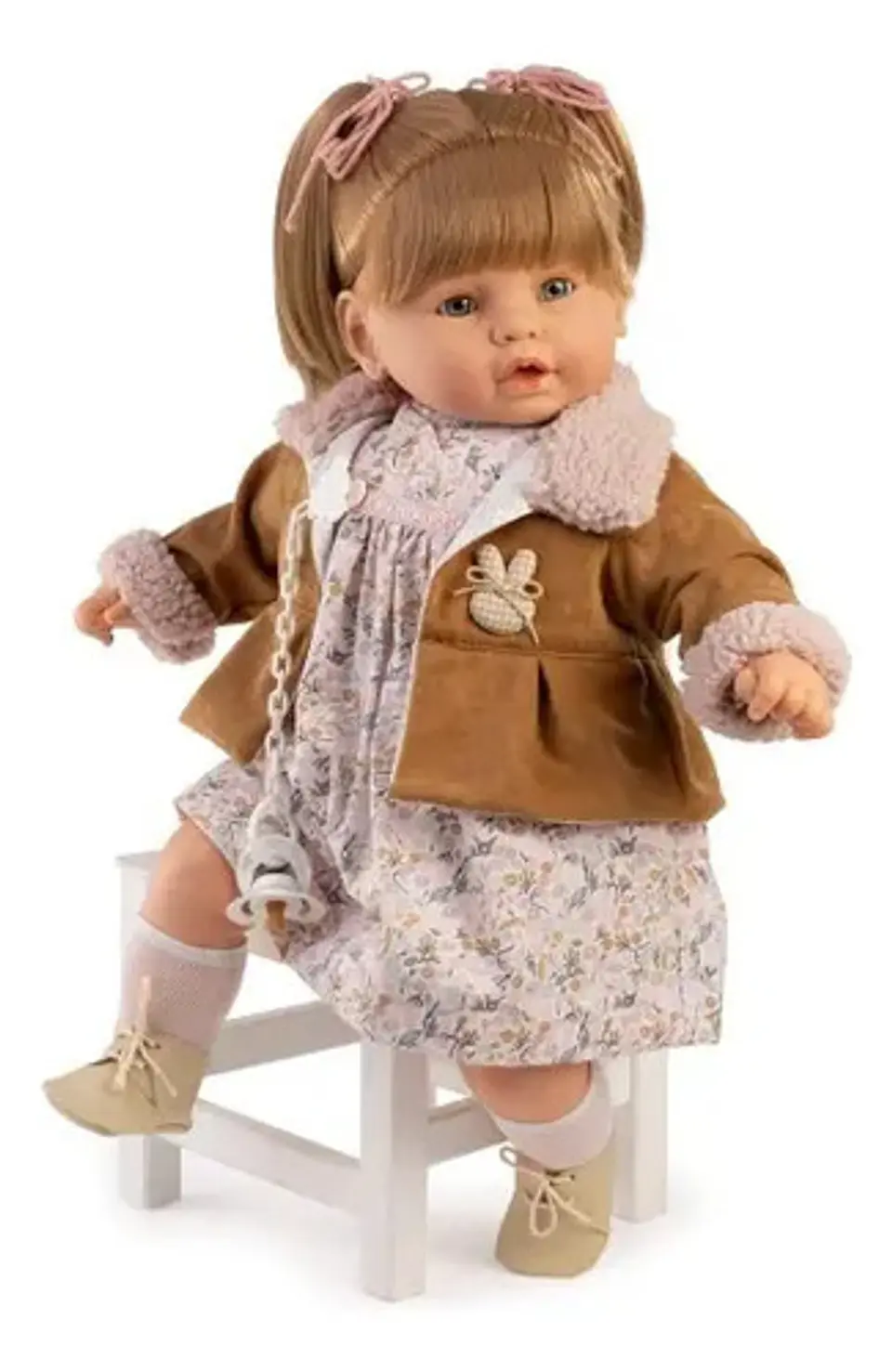 Bebe Reborn Arias Muñeca Realista Berbesa Lloron 62cm 5