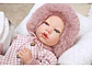 Bebe Realista Reborn Arias Manuela Rosa  Con Bolso Cojin 40c - Miniatura 7