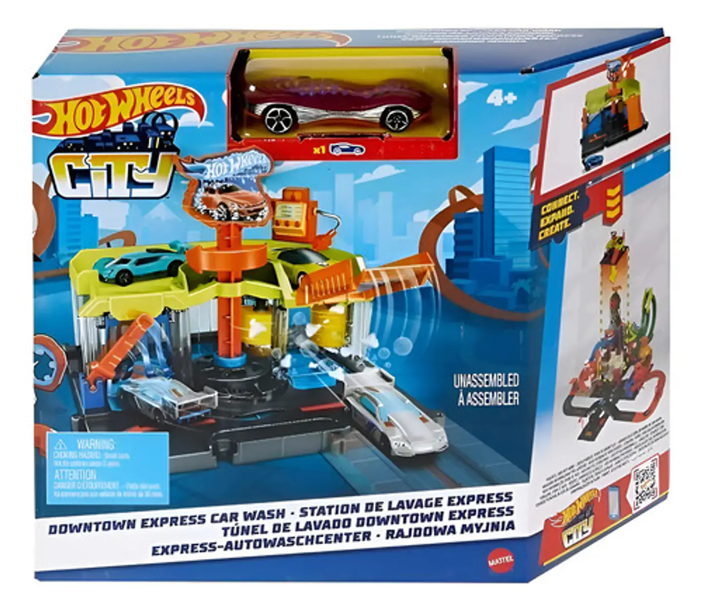 Estación De Lavado Hot Wheels City Mattel Hdr27 Express 1