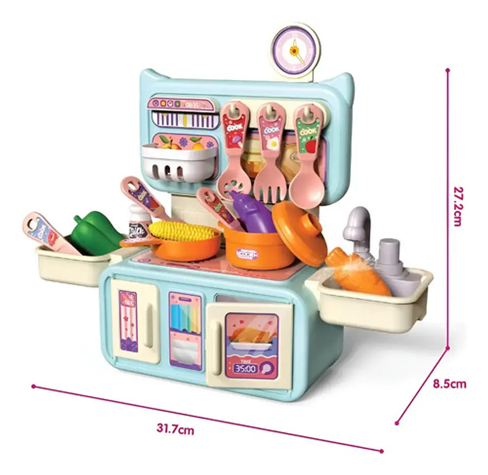 Mini Cocinita Set De Cocina Apilable Accesorios De Cocina 2