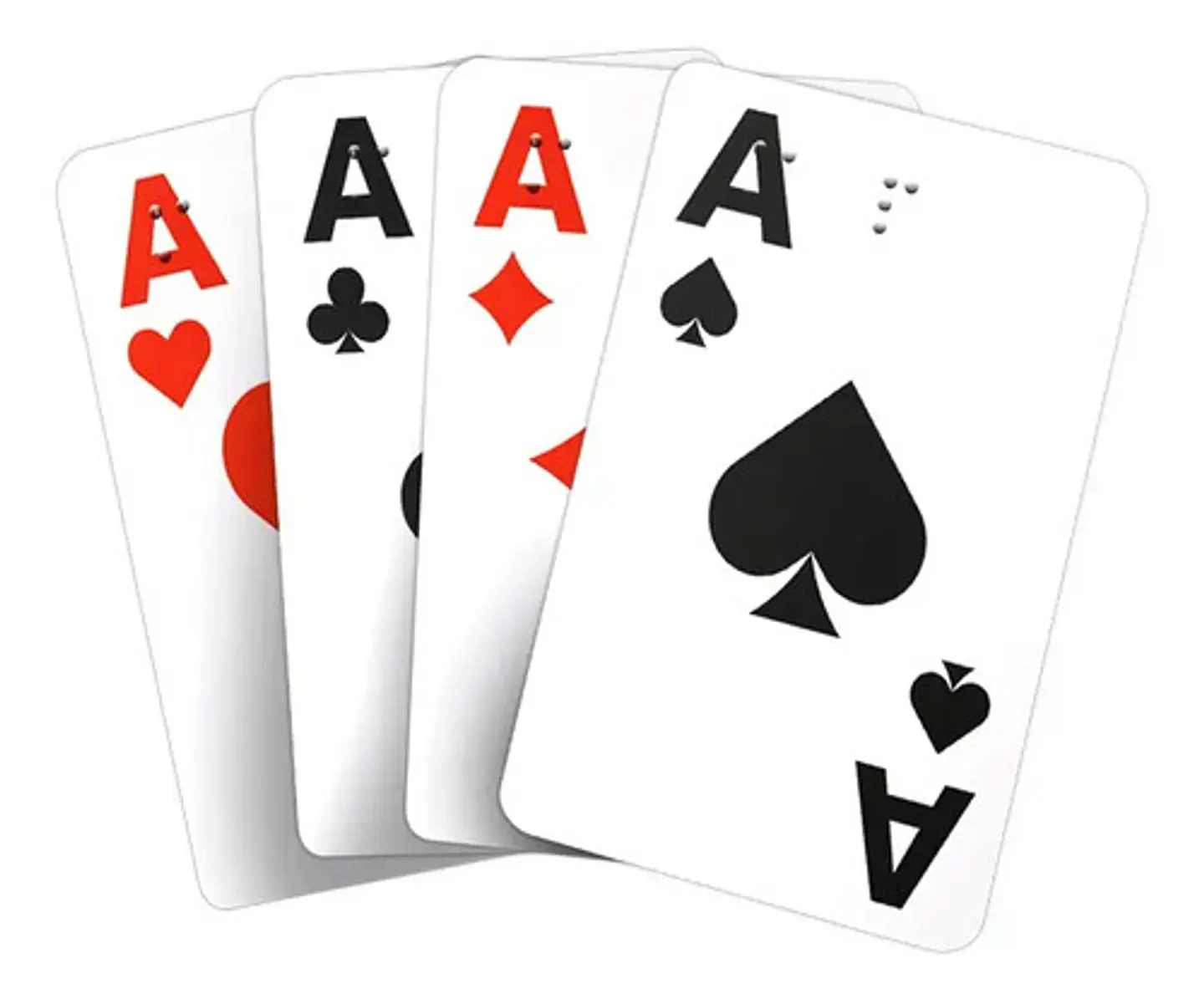 Poker Braille Reverso Negro Idioma Español 3
