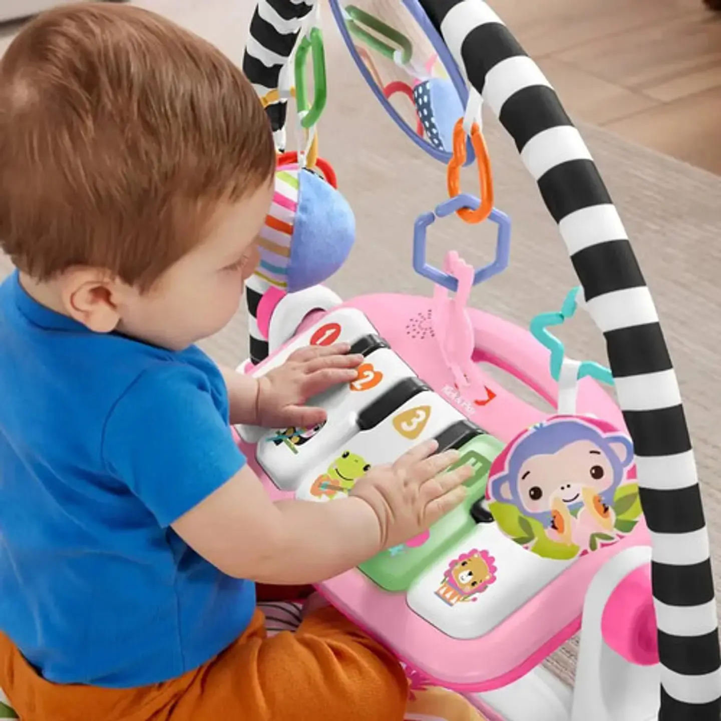 Fisher-price Piano Pataditas Musicales Brilla Y Crece Rosa 4