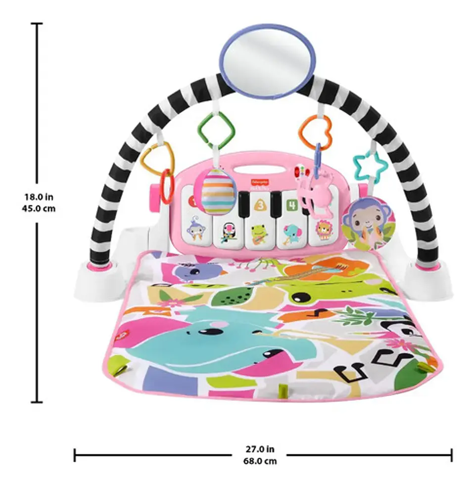 Fisher-price Piano Pataditas Musicales Brilla Y Crece Rosa 5