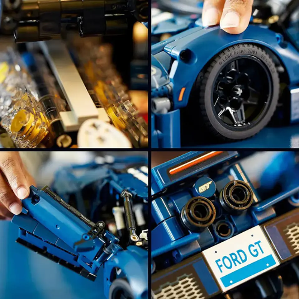 Fichas Bloques Armables De Coleccion Ford Gt Azul 2