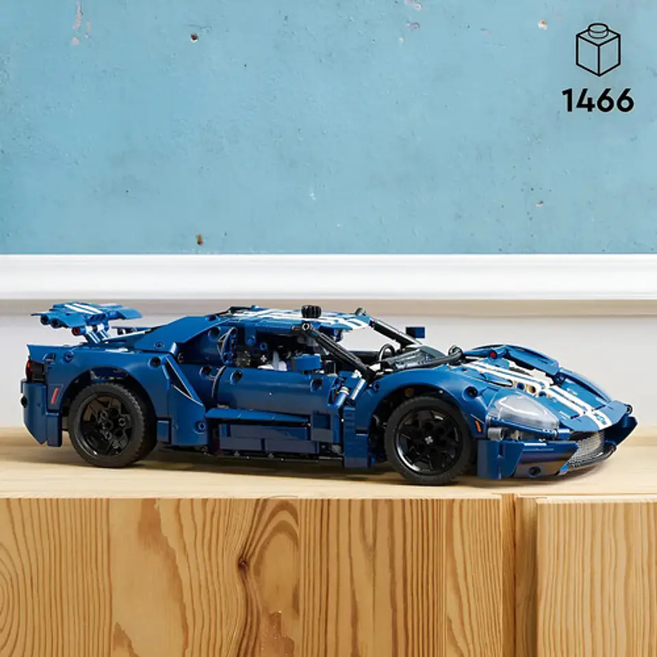 Fichas Bloques Armables De Coleccion Ford Gt Azul 3