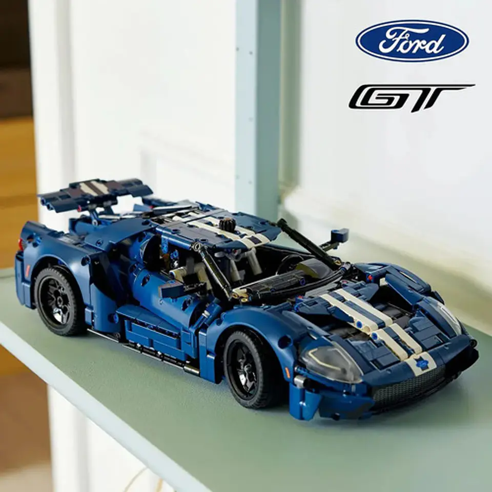 Fichas Bloques Armables De Coleccion Ford Gt Azul 4