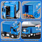Mula Contenedor Metalico Camión Colecci Carga  Remolque 1/18 - Miniatura 5