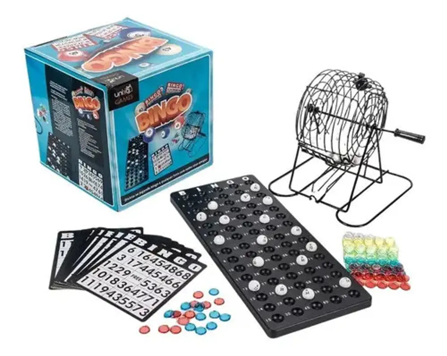 Unika Juego de Bingo Adultos con 75 Bolas y 18 Cartones para Fiestas 2