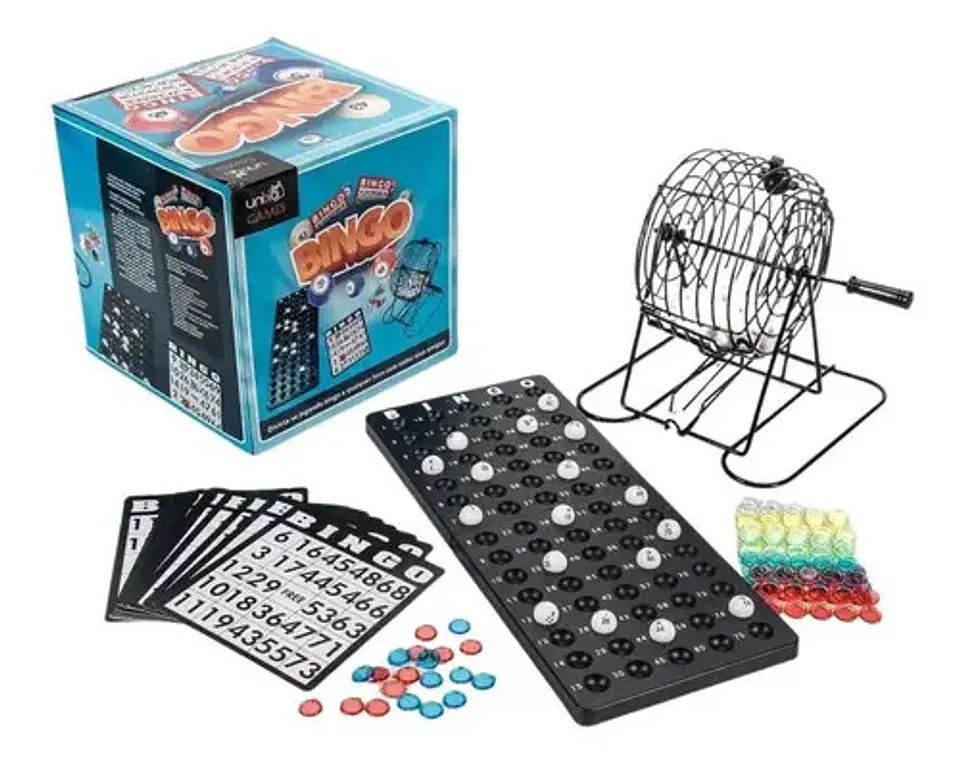 Unika Juego de Bingo Adultos con 75 Bolas y 18 Cartones para Fiestas 2
