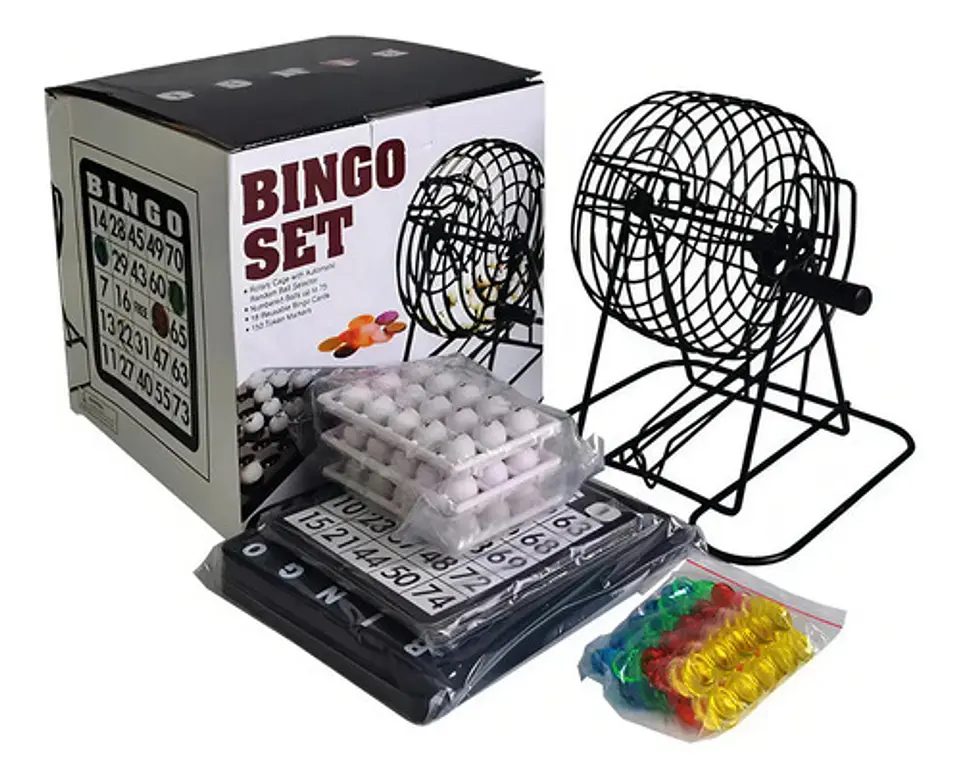 Unika Juego de Bingo Adultos con 75 Bolas y 18 Cartones para Fiestas 5
