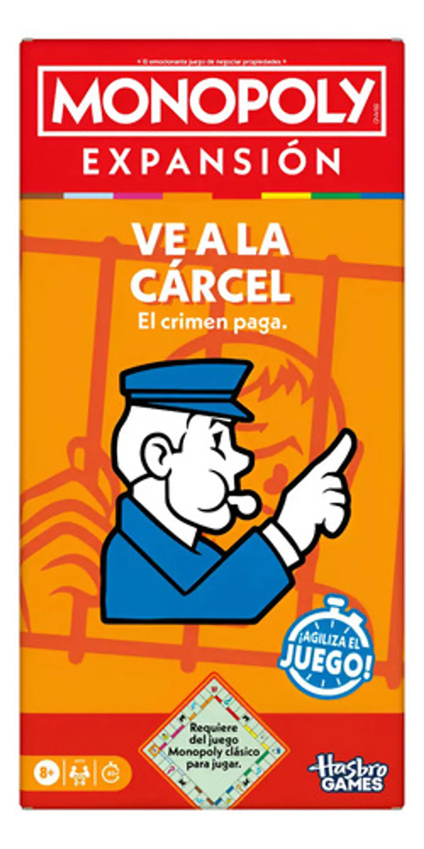 Juego Monopoly G0719 Expansión Ve A La Cárcel Hasbro 1