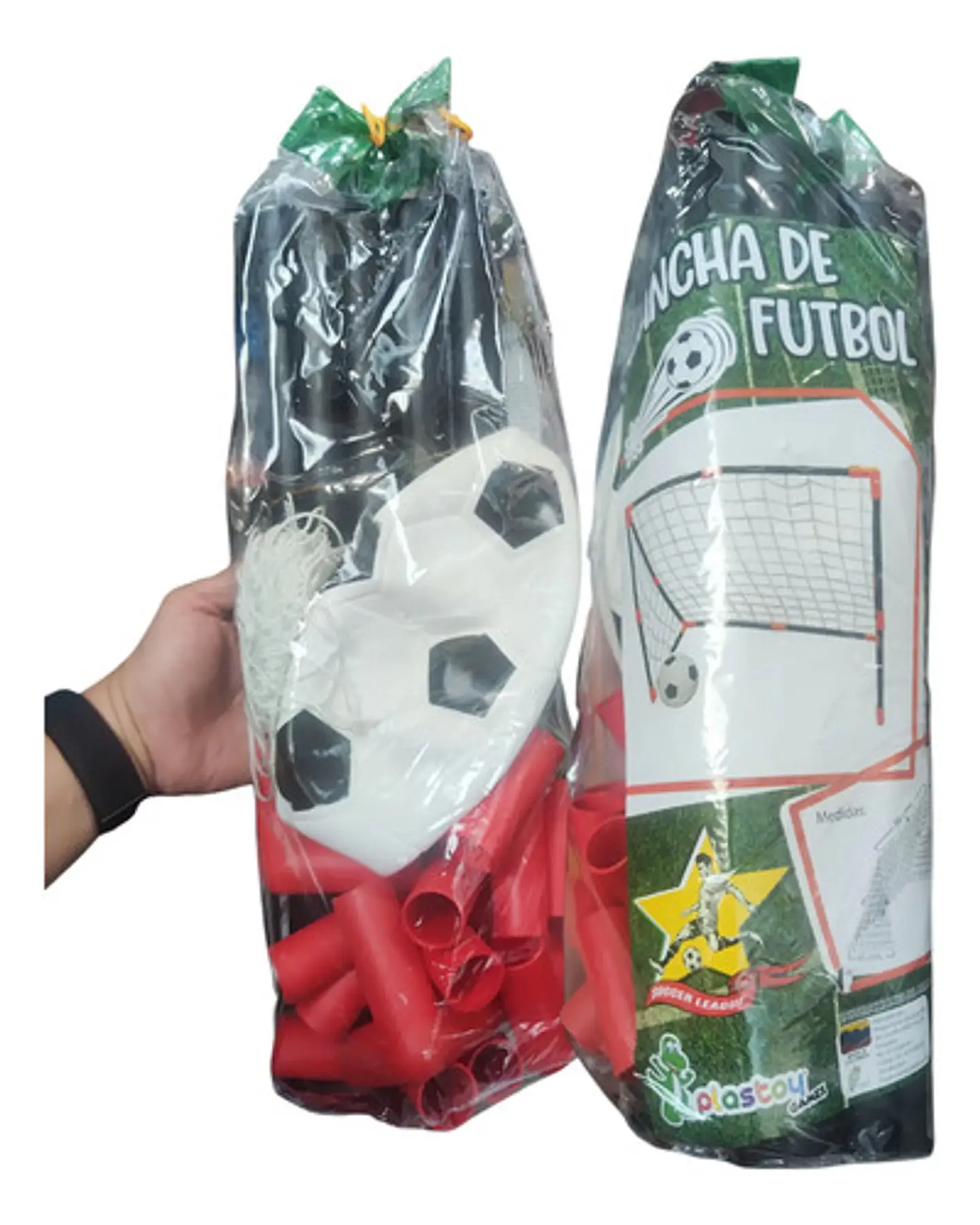 Cancha Fútbol Banquitas 78x86x45cm Malla Balón Mini Micro 3
