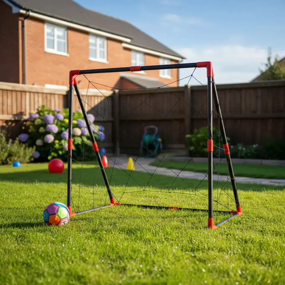 Cancha Fútbol Banquitas 78x86x45cm Malla Balón Mini Micro 4