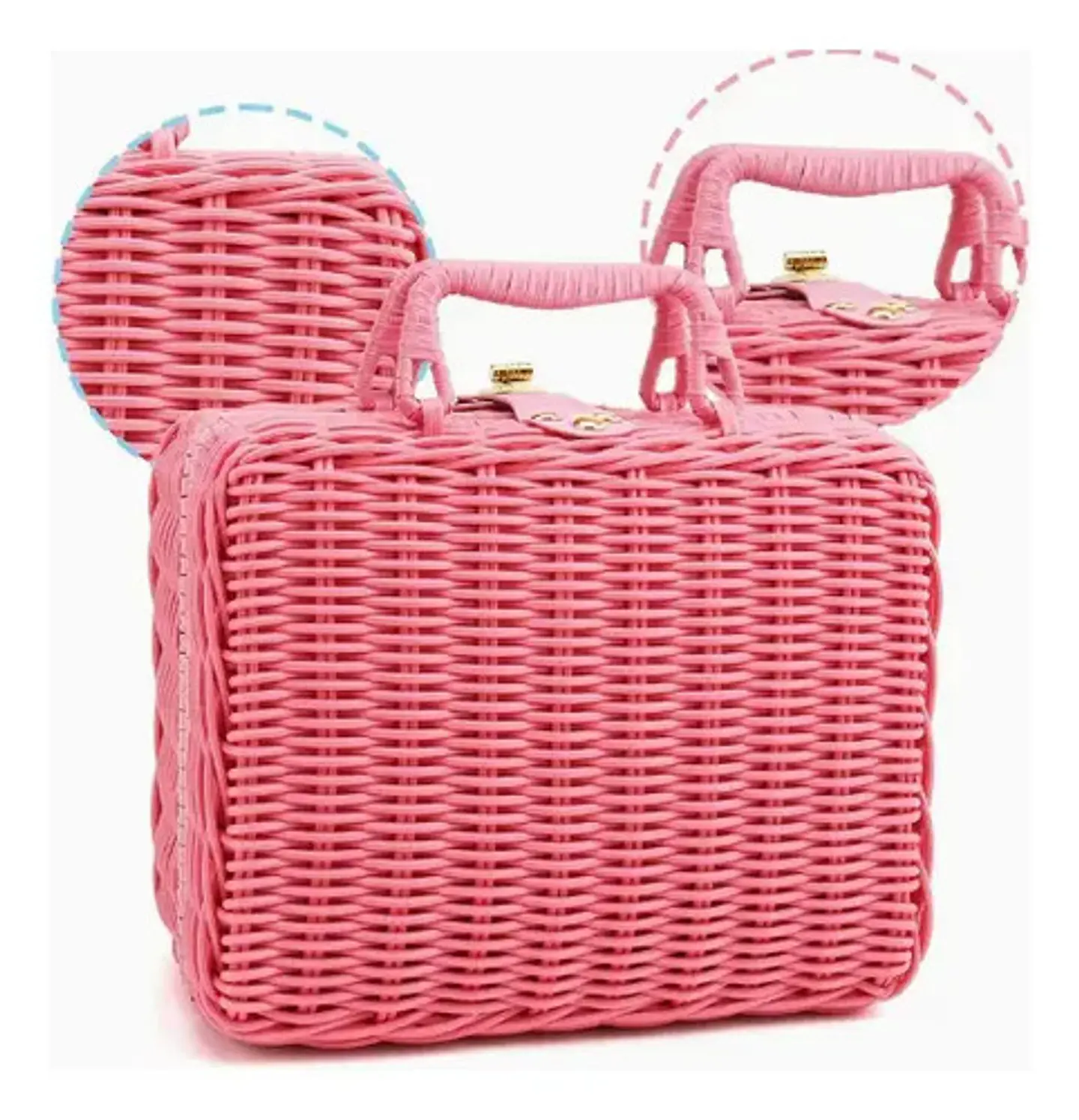 Set Te Canasta Juguete De Picnic Mantel Cocina Comida Niñas 4