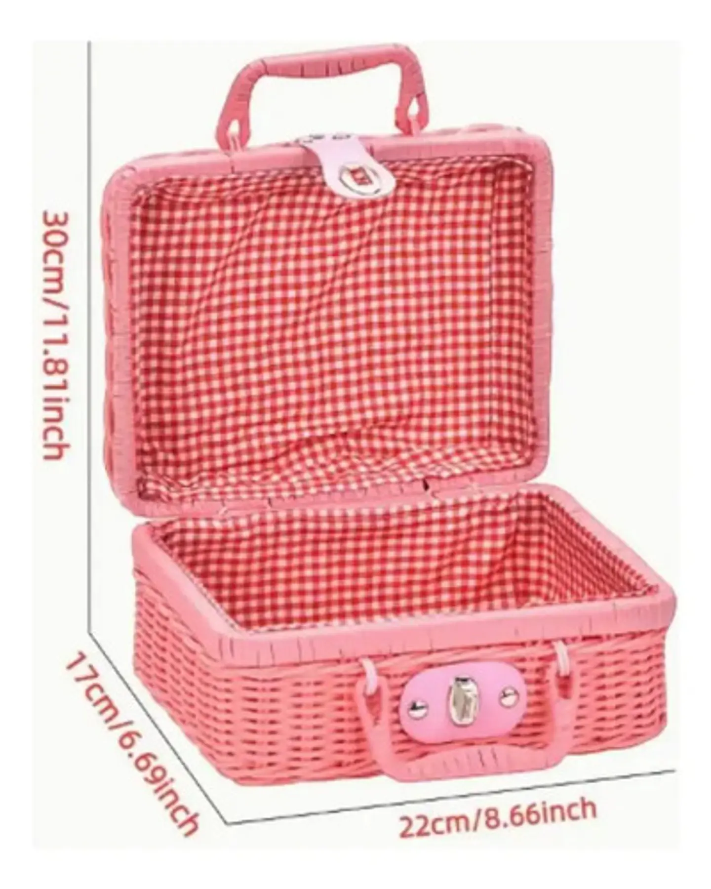 Set Te Canasta Juguete De Picnic Mantel Cocina Comida Niñas 7