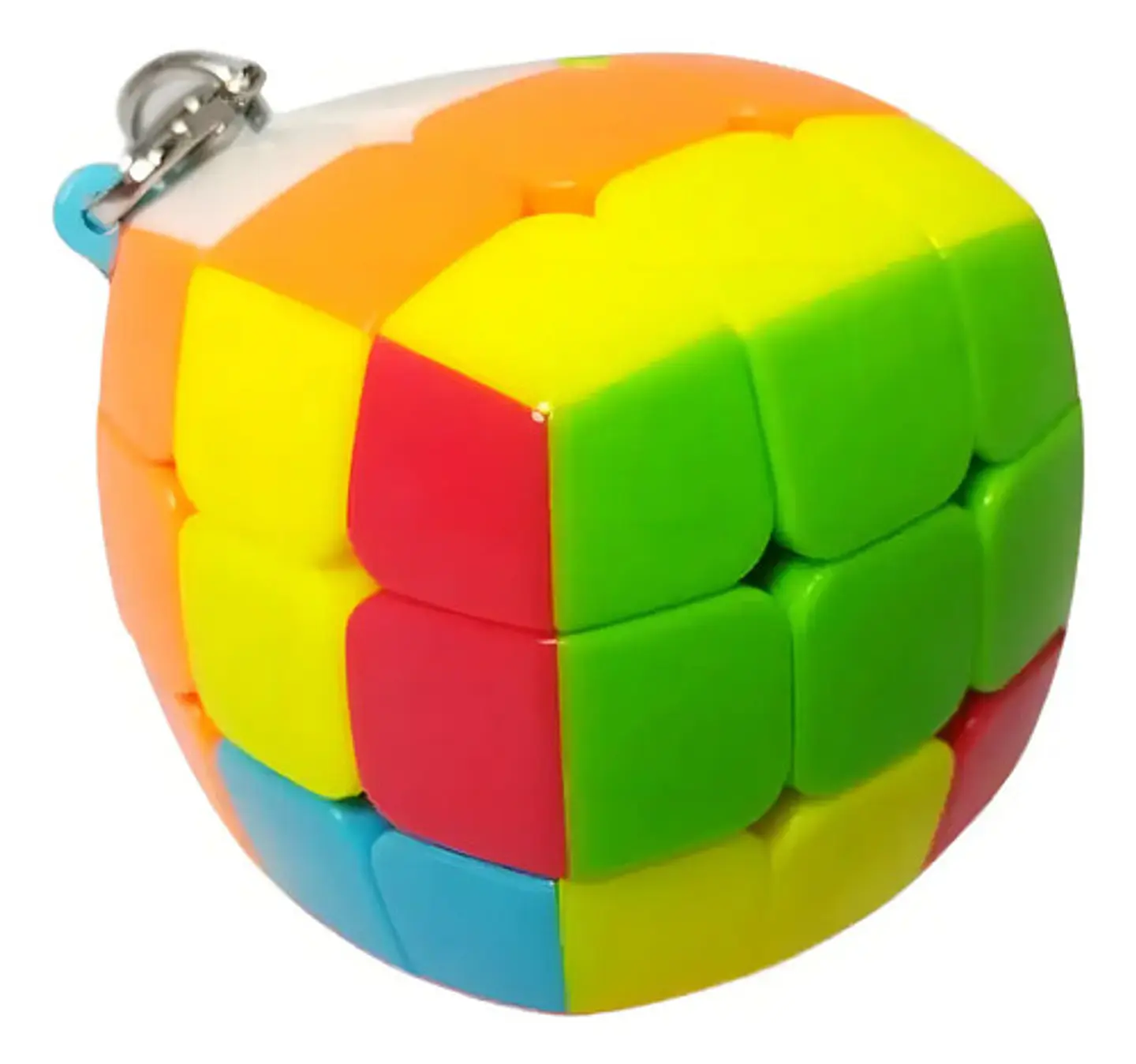 Llavero Cubo Mágico Stickerless Qytoys Multicolor De Plástico Multicolor 541 Bun Cube 3x3x3 2