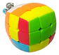 Llavero Cubo Mágico Stickerless Qytoys Multicolor De Plástico Multicolor 541 Bun Cube 3x3x3 - Miniatura 2
