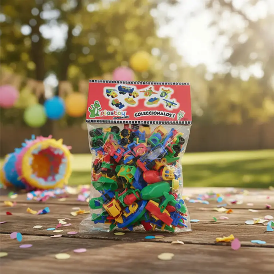 Bolsa De Juguetes Macrooutlet Con 50 Carros, Barcos Y Aviones Para Rellenar Piñatas 2