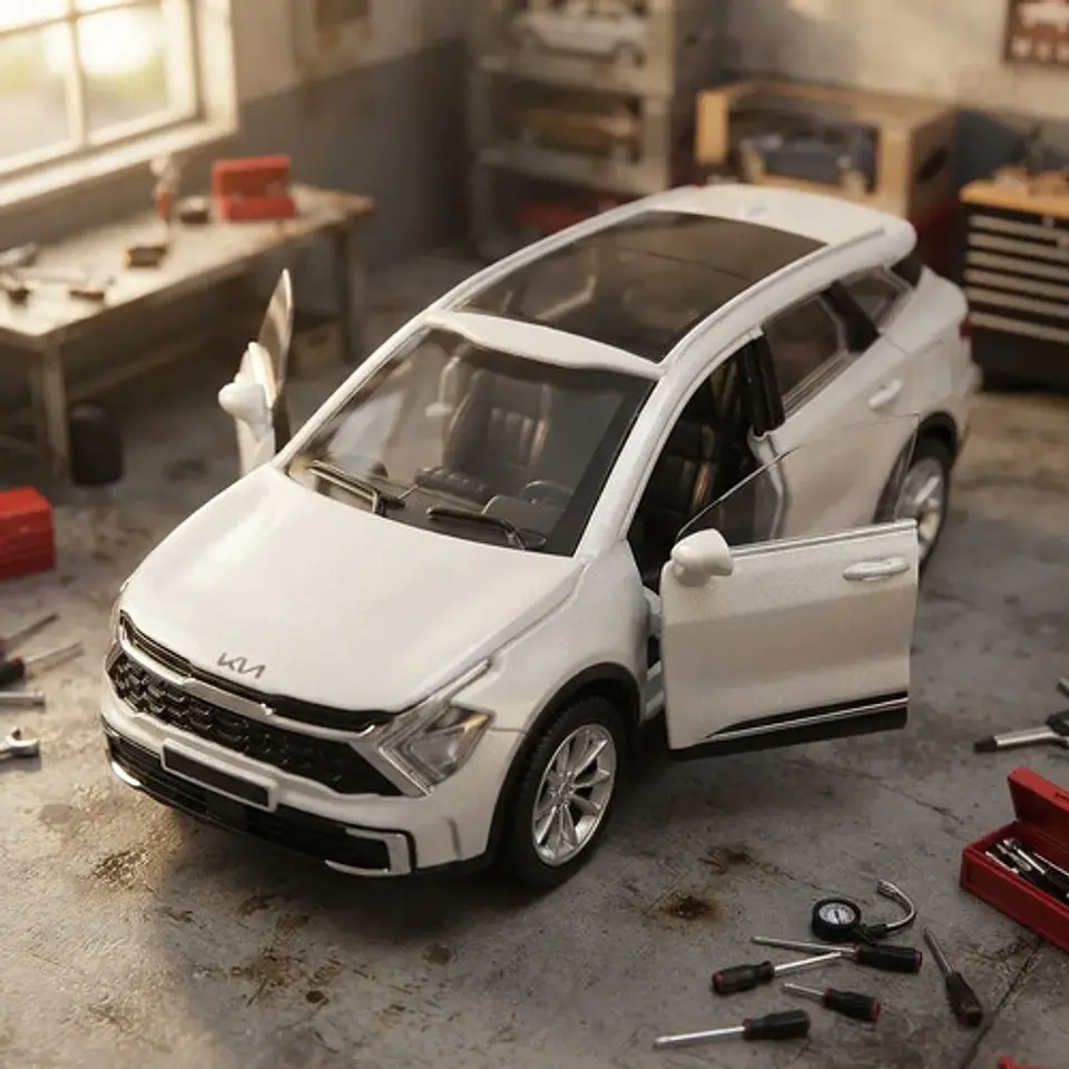 Kia Sorento, Escala 1/46, Metálico 12cms Largo Luces Sonido 2