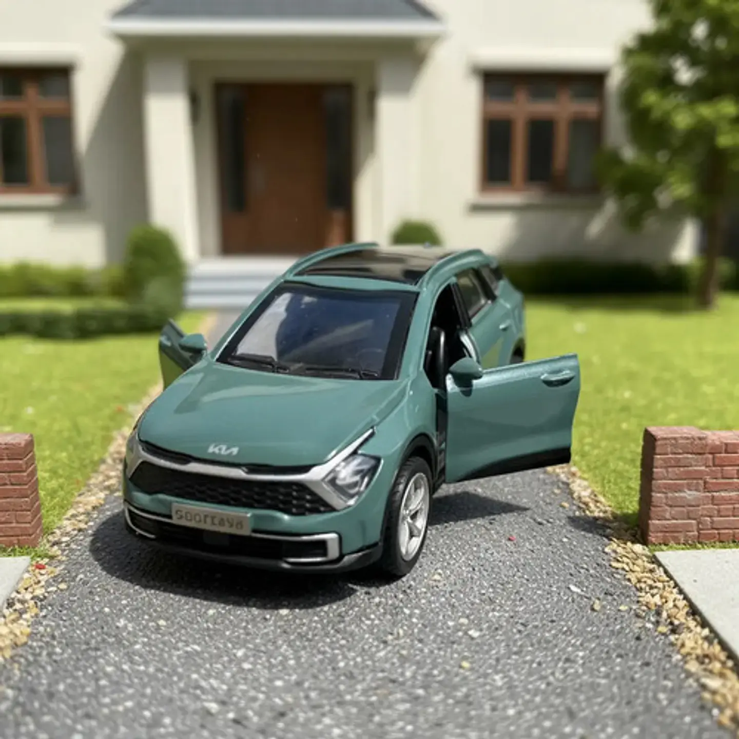 Kia Sorento, Escala 1/46, Metálico 12cms Largo Luces Sonido 4