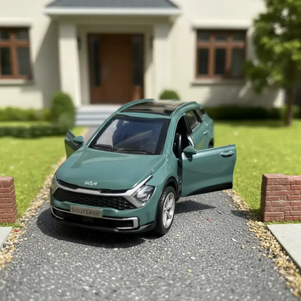 Kia Sorento, Escala 1/46, Metálico 12cms Largo Luces Sonido 4