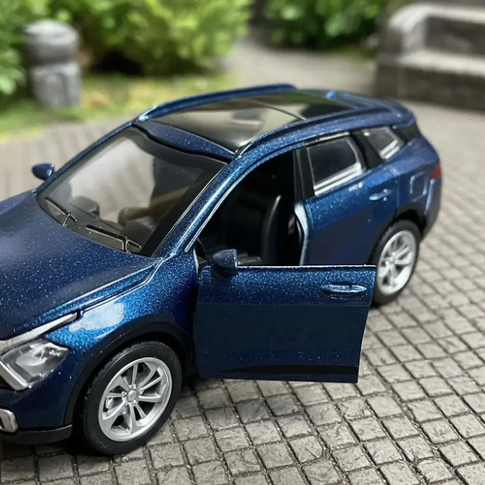 Kia Sorento, Escala 1/46, Metálico 12cms Largo Luces Sonido 14