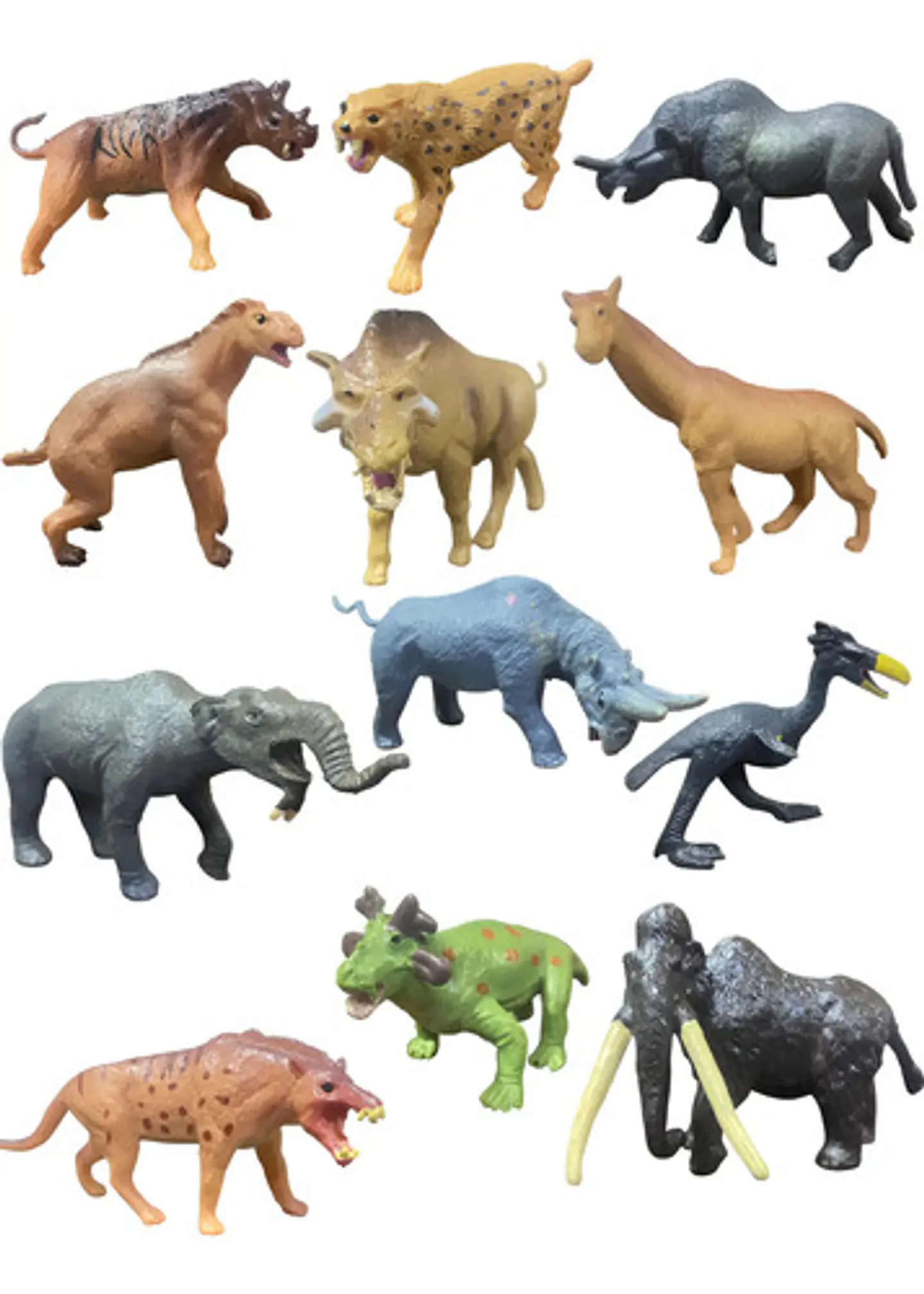 Figuras De Plastico Pequeñas, Diseño Prehistoricos 12 U. 1