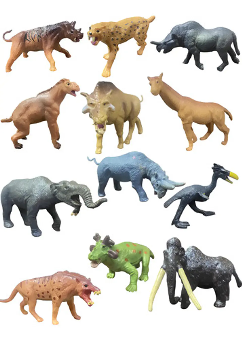 Figuras De Plastico Pequeñas, Diseño Prehistoricos 12 U. 1