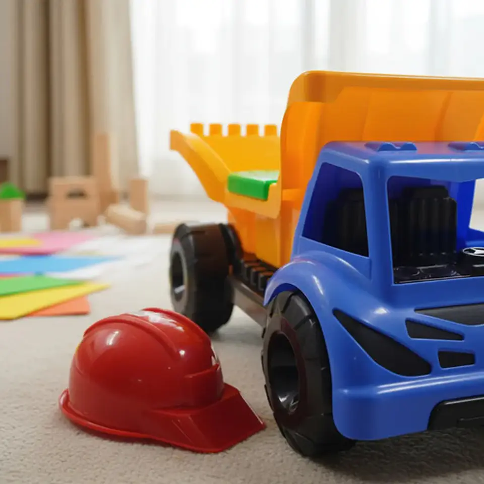 Montable Infantil  Volqueta Carbonera Fichas Bloques Constru 4