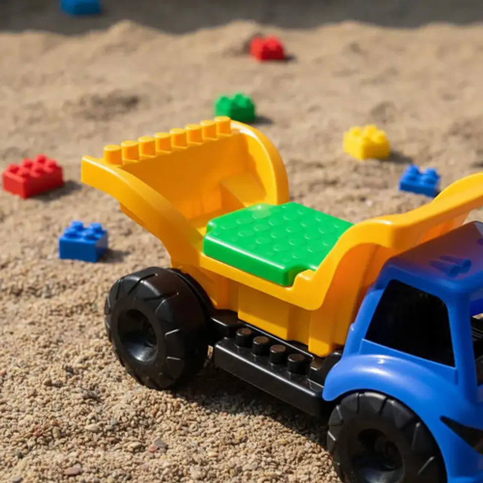Montable Infantil  Volqueta Carbonera Fichas Bloques Constru 5