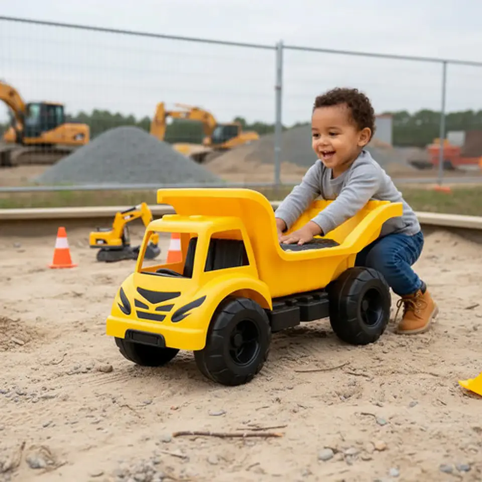 Montable Infantil  Volqueta Carbonera Fichas Bloques Constru 9