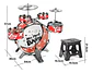 Set Batería Musical 5 Tambores Niños Percusión 28832 Rojo - Miniatura 6