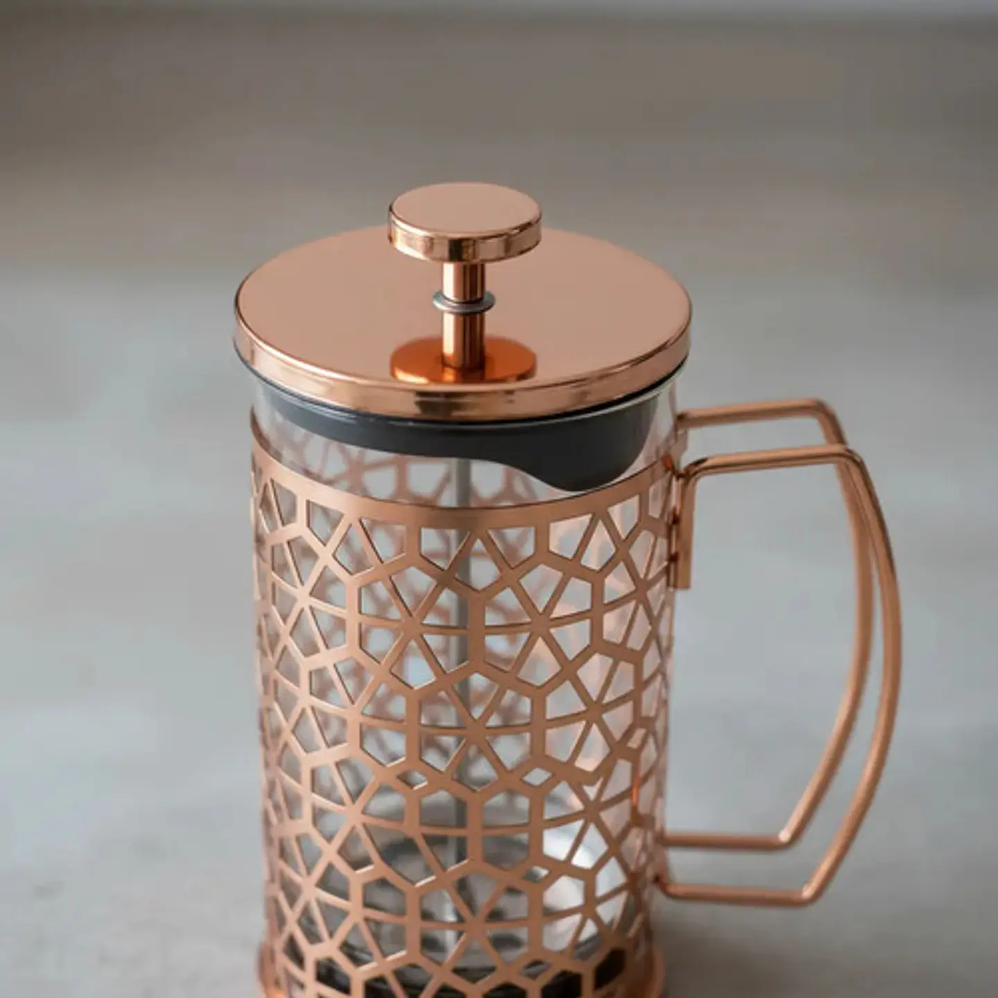 Cafetera Prensa Francesa 600ml En Acero Inoxidable Vidrio 11