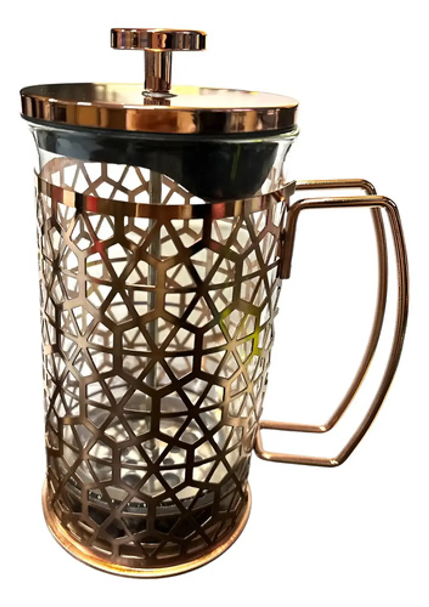 Cafetera Prensa Francesa 600ml En Acero Inoxidable Vidrio 13