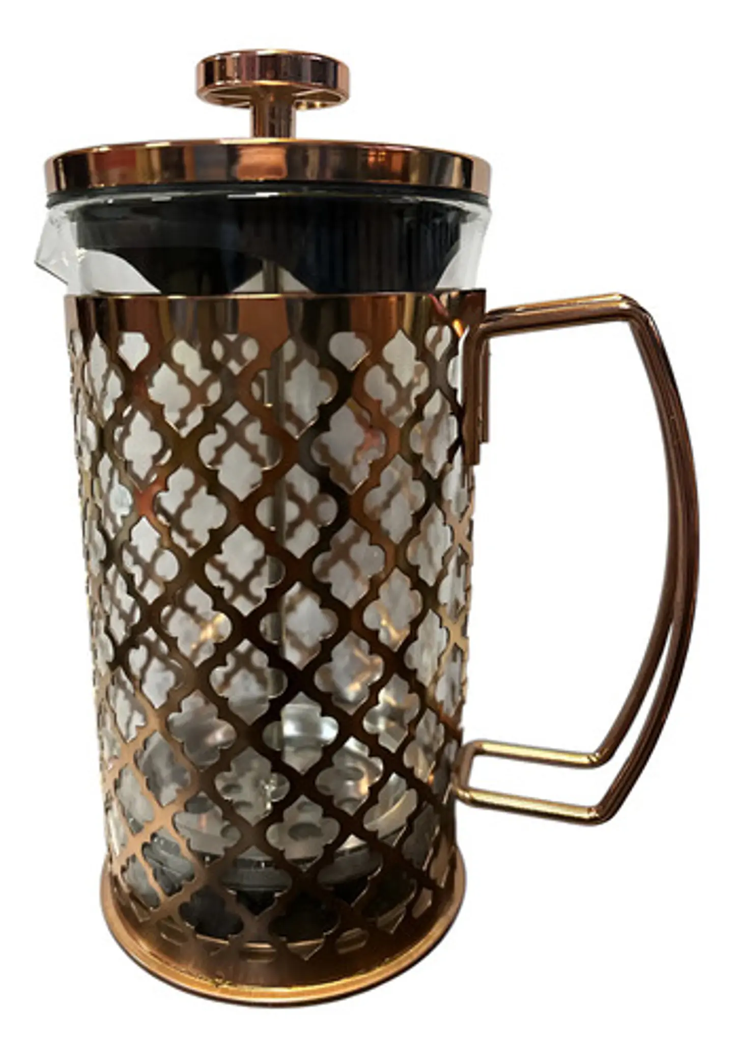 Cafetera Prensa Francesa 600ml En Acero Inoxidable Vidrio 32