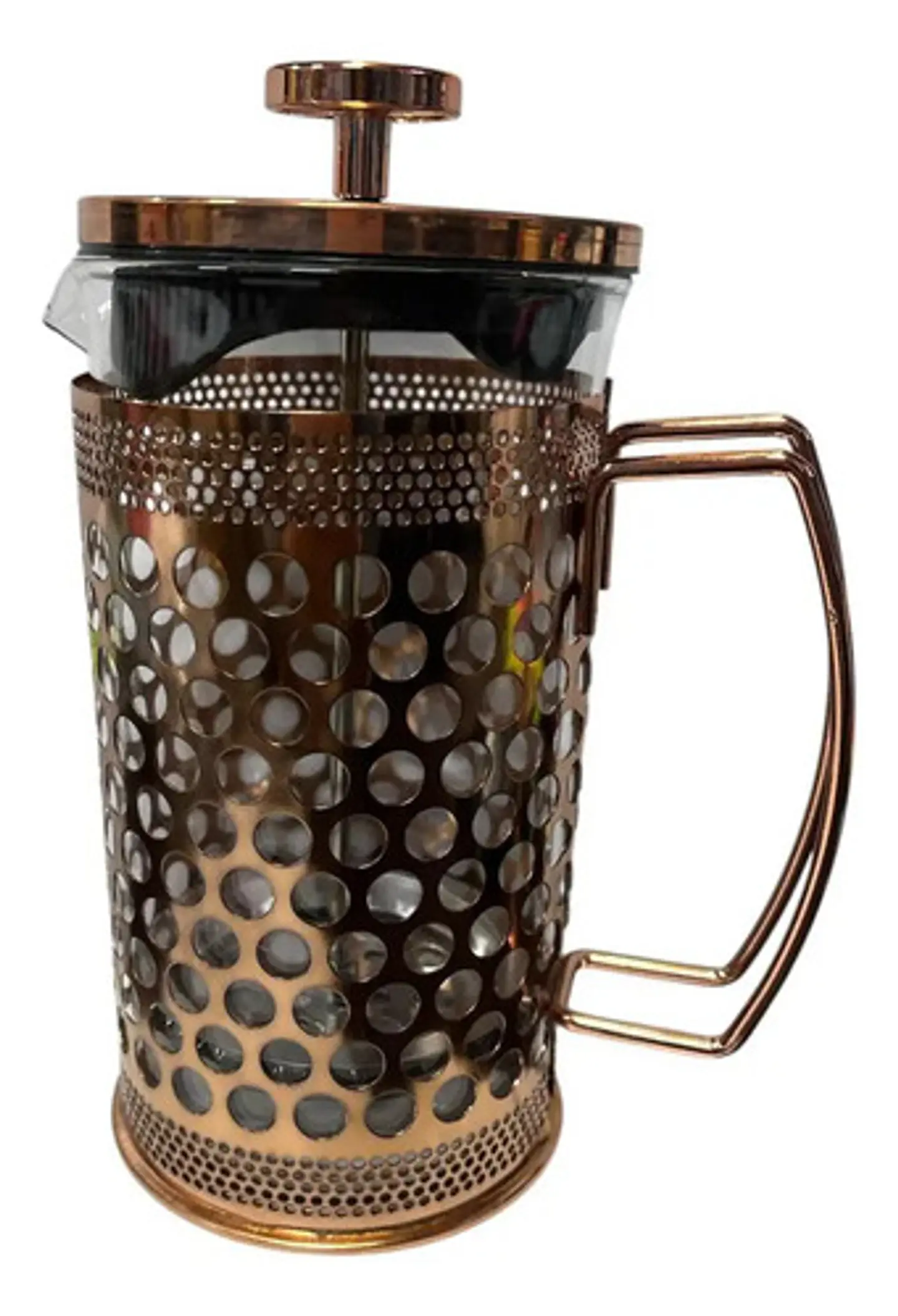 Cafetera Prensa Francesa 600ml En Acero Inoxidable Vidrio 37