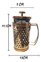 Cafetera Prensa Francesa 600ml En Acero Inoxidable Vidrio - Miniatura 38