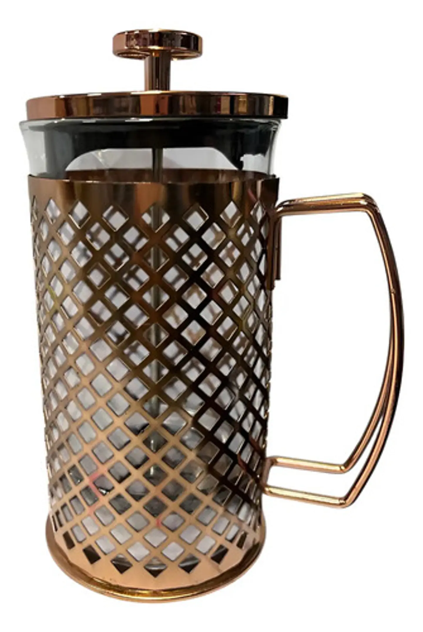 Cafetera Prensa Francesa 600ml En Acero Inoxidable Vidrio 46
