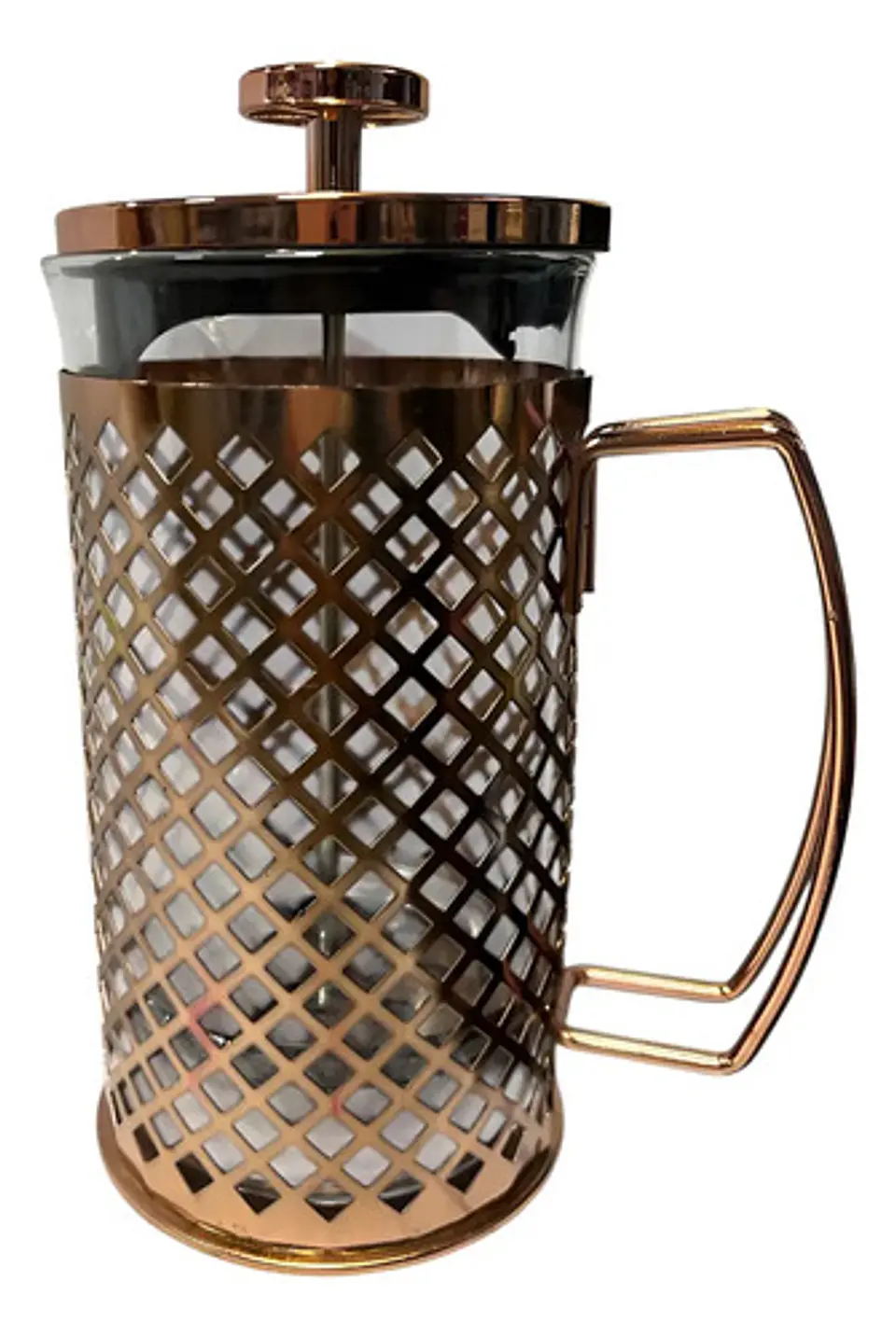 Cafetera Prensa Francesa 600ml En Acero Inoxidable Vidrio 46