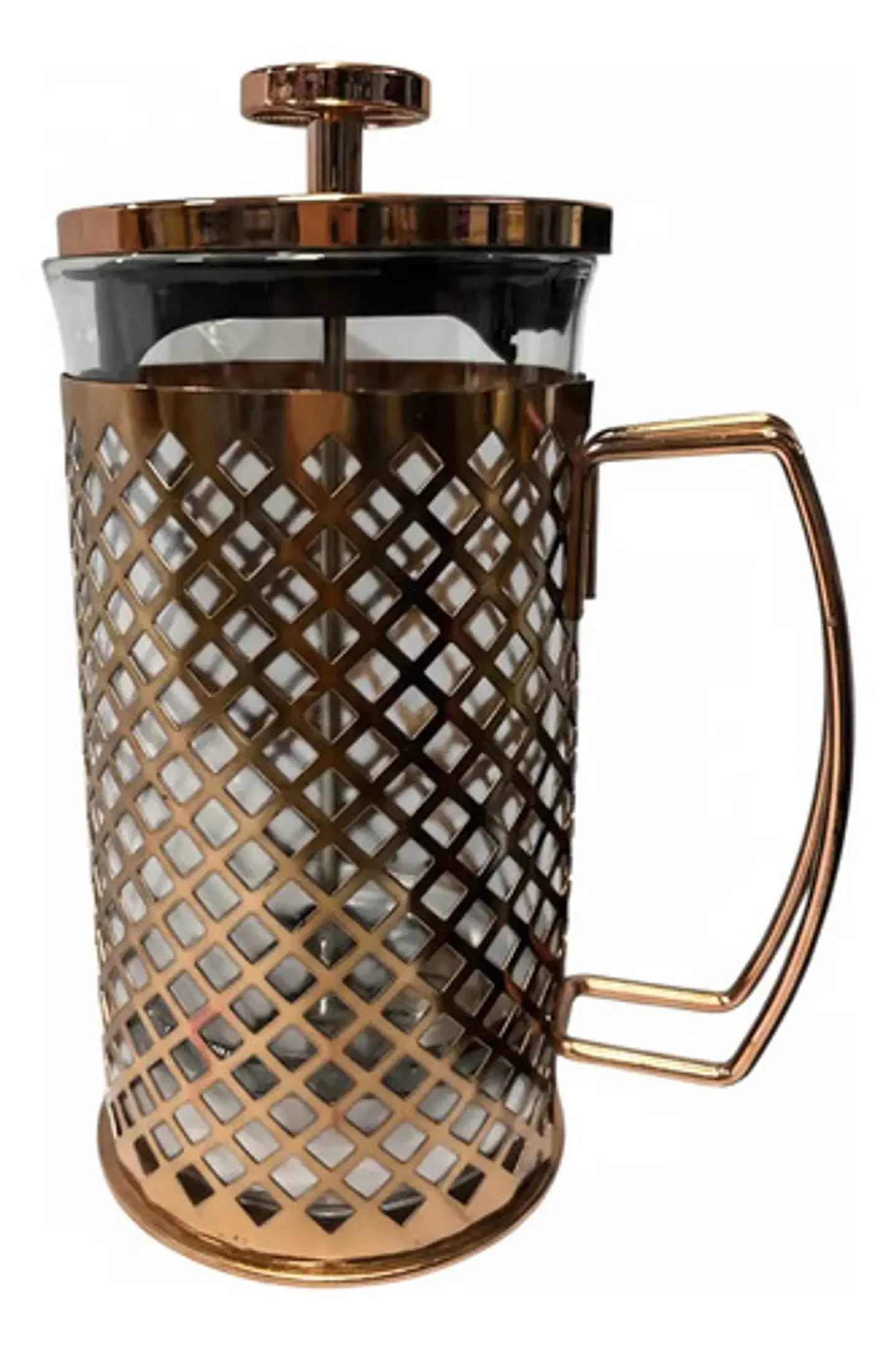 Cafetera Prensa Francesa 600ml En Acero Inoxidable Vidrio 48