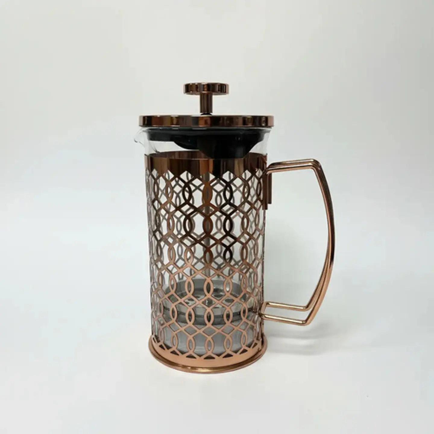Cafetera Prensa Francesa 600ml En Acero Inoxidable Vidrio 54