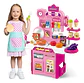 Cocina Infantil Para Niños Y Niñas 53 Accesorios 50cm Alto Verde - Miniatura 1