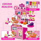 Cocina Infantil Para Niños Y Niñas 53 Accesorios 50cm Alto Verde - Miniatura 4
