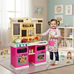 Cocina Infantil Con Agua, Luz, Sonido, Vapor 85 Accesorios Rosa Chicle - Miniatura 4