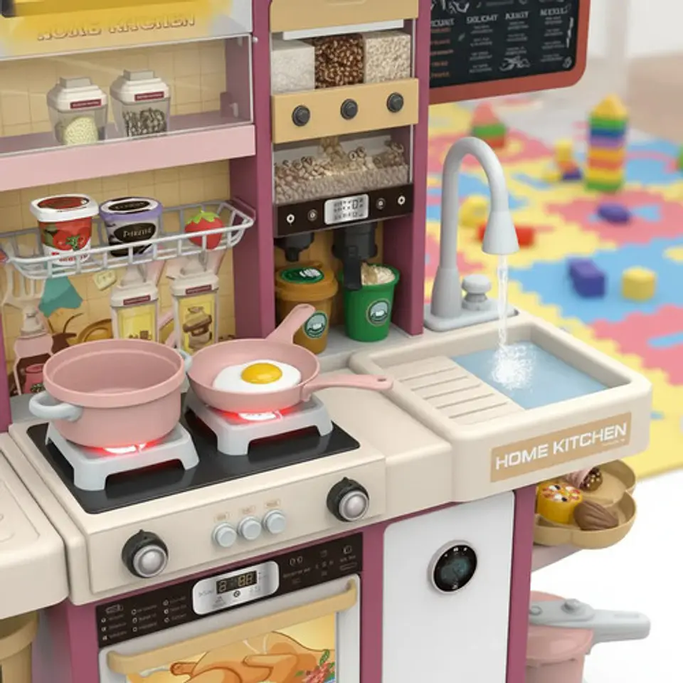 Cocina Inteligente 97cm Infantil Vapor Agua Electrodoméstico Verde Lima 7